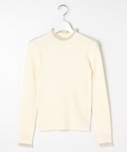 Feroux / フェルゥ ニット・セーター | シアーフリル・ハイネックリブプルオーバー | 詳細15