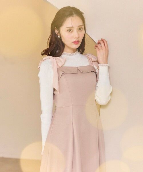 Feroux / フェルゥ ニット・セーター | シアーフリル・ハイネックリブプルオーバー | 詳細13