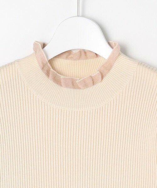 Feroux / フェルゥ ニット・セーター | シアーフリル・ハイネックリブプルオーバー | 詳細19