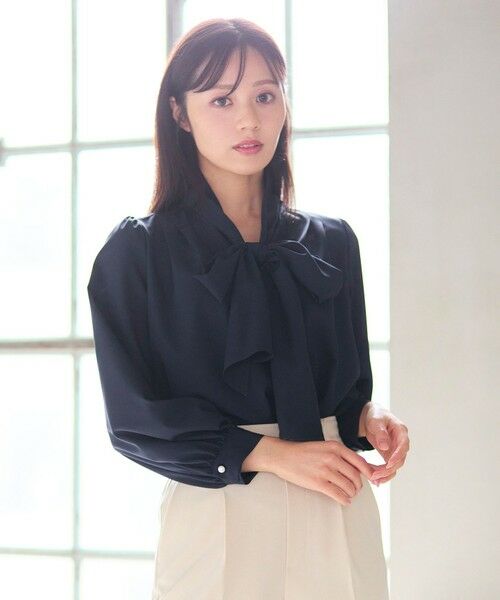 Feroux / フェルゥ シャツ・ブラウス | 【新色追加・洗える】ボリューム リボンタイ ブラウス | 詳細21