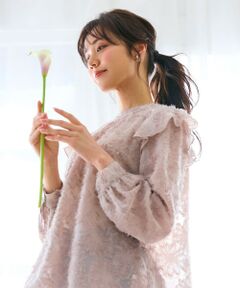 Feroux / フェルゥ シャツ・ブラウス | 【洗える】ジャガードブラウス