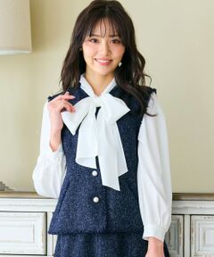 Feroux / フェルゥ ベスト | 【セットアップ対応】春ツイード コンパクトジレ