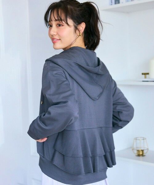 Feroux / フェルゥ パーカー | 【洗える・新色追加】バックフリル ダンボールパーカー | 詳細2