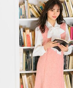 Feroux / フェルゥ ロング・マキシ丈スカート | 【洗える】春ツイード ジャンパースカート