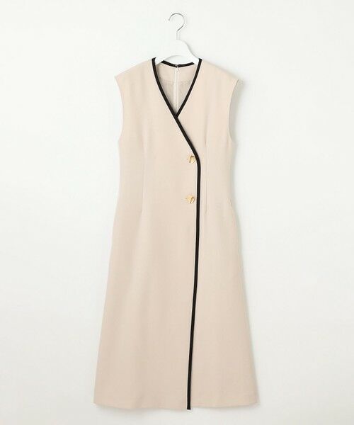 Feroux / フェルゥ ロング・マキシ丈スカート | 【洗える】バイカラートリム ジャンパースカート | 詳細12