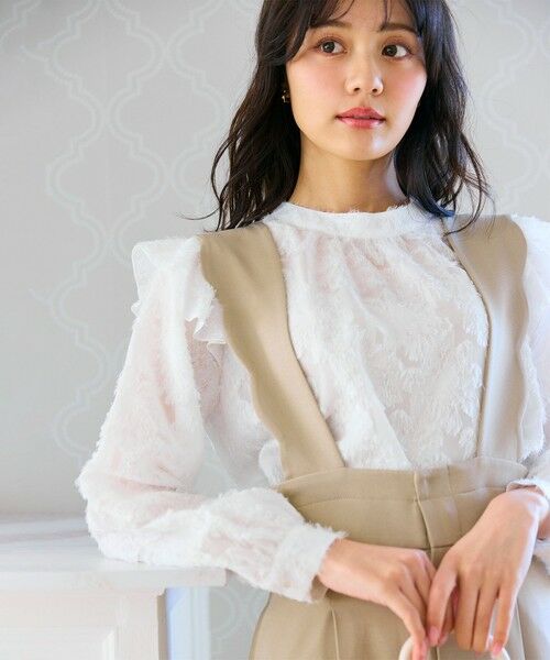 Feroux / フェルゥ サロペット・オールインワン | 【洗える】スカラップデザイン・サスペンダー付きパンツ | 詳細10