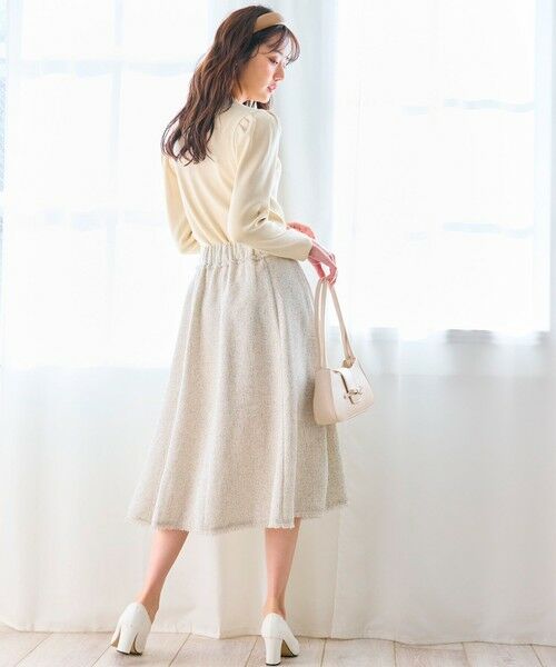 Feroux / フェルゥ ミニ・ひざ丈スカート | 【セットアップ対応】春ツイード フレアスカート | 詳細3