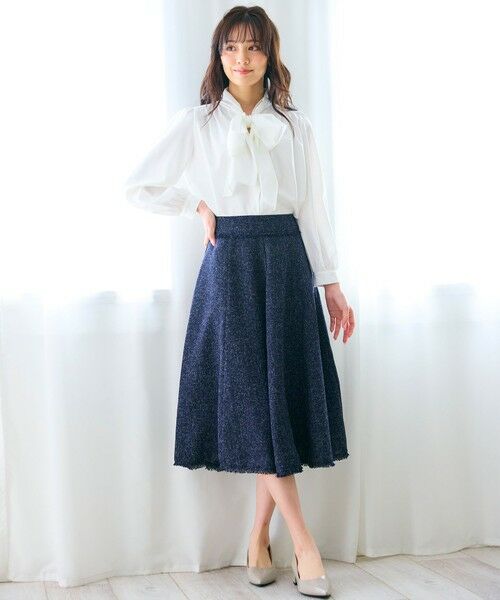 Feroux / フェルゥ ミニ・ひざ丈スカート | 【セットアップ対応】春ツイード フレアスカート | 詳細9