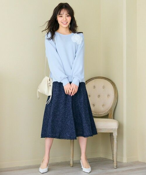 Feroux / フェルゥ ミニ・ひざ丈スカート | 【セットアップ対応】春ツイード フレアスカート | 詳細10