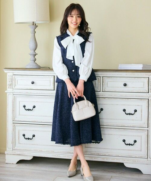 Feroux / フェルゥ ミニ・ひざ丈スカート | 【セットアップ対応】春ツイード フレアスカート | 詳細7