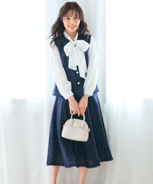 Feroux / フェルゥ ミニ・ひざ丈スカート | 【セットアップ対応】春ツイード フレアスカート | 詳細8