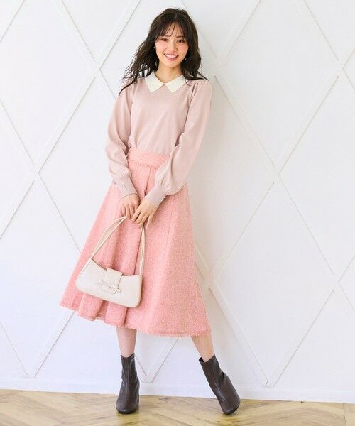 Feroux / フェルゥ ミニ・ひざ丈スカート | 【セットアップ対応】春ツイード フレアスカート | 詳細18