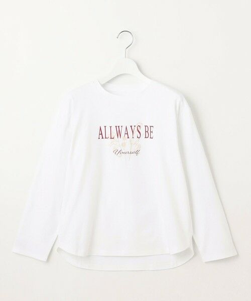 セール】 【洗える】メッセージプリント・ロングスリーブTシャツ