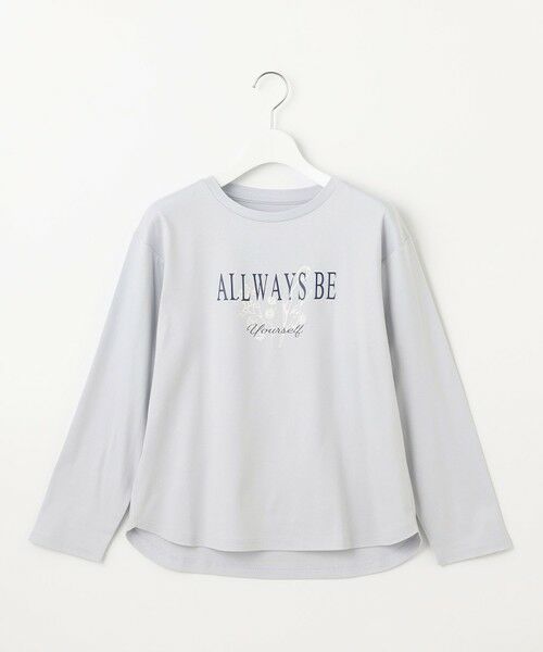 セール】 【洗える】メッセージプリント・ロングスリーブTシャツ
