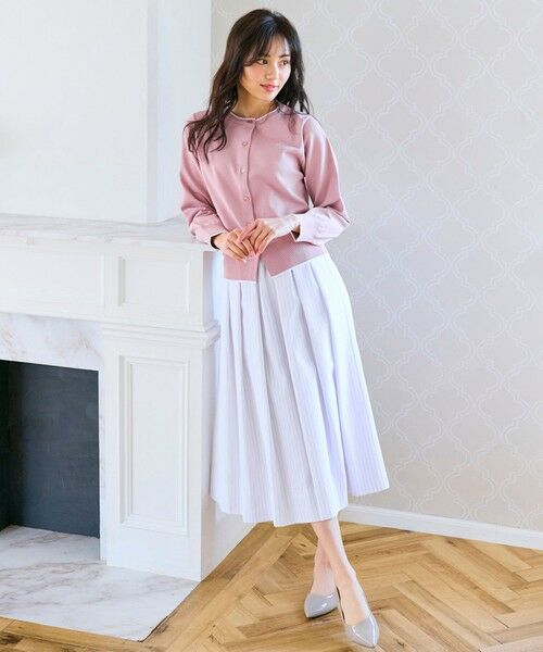 Feroux / フェルゥ カーディガン・ボレロ | ロゴ刺繍ニット カーディガン | 詳細1