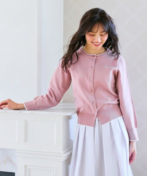 Feroux / フェルゥ カーディガン・ボレロ | ロゴ刺繍ニット カーディガン | 詳細2