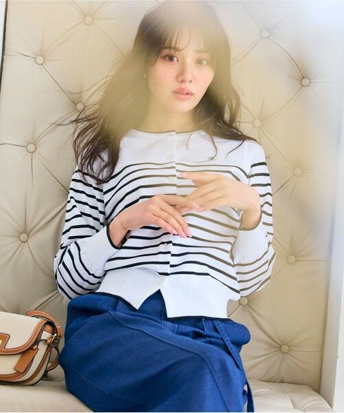 Feroux / フェルゥ カーディガン・ボレロ | ロゴ刺繍ニット カーディガン | 詳細9