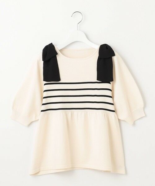 Feroux / フェルゥ ニット・セーター | 肩リボン ペプラムニット | 詳細6