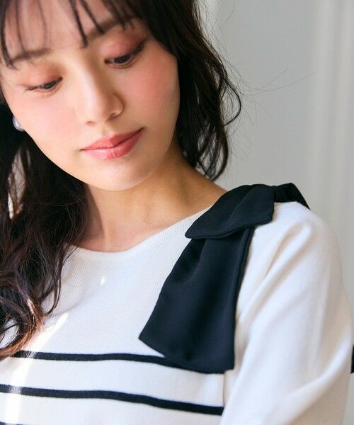 Feroux / フェルゥ ニット・セーター | 肩リボン ペプラムニット | 詳細4