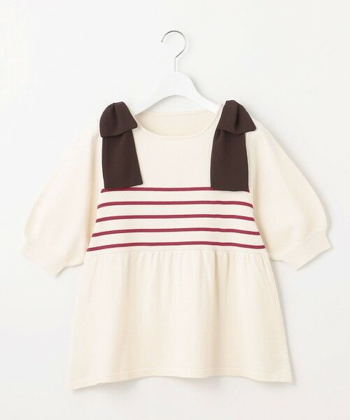 Feroux / フェルゥ ニット・セーター | 肩リボン ペプラムニット | 詳細16