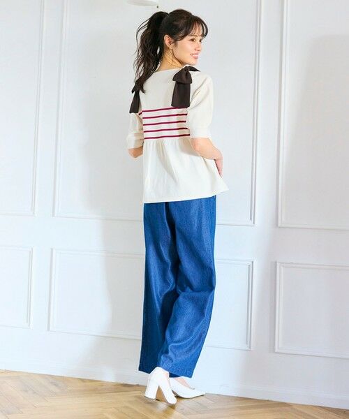 Feroux / フェルゥ ニット・セーター | 肩リボン ペプラムニット | 詳細8