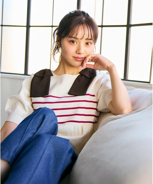 Feroux / フェルゥ ニット・セーター | 肩リボン ペプラムニット | 詳細9