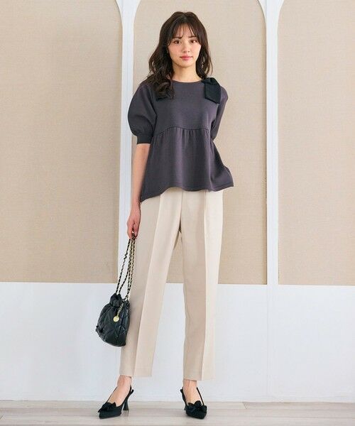 Feroux / フェルゥ ニット・セーター | 肩リボン ペプラムニット | 詳細17