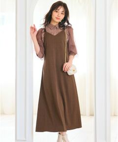 Feroux / フェルゥ ロング・マキシ丈スカート | ダブルストラップキャミ ドレス