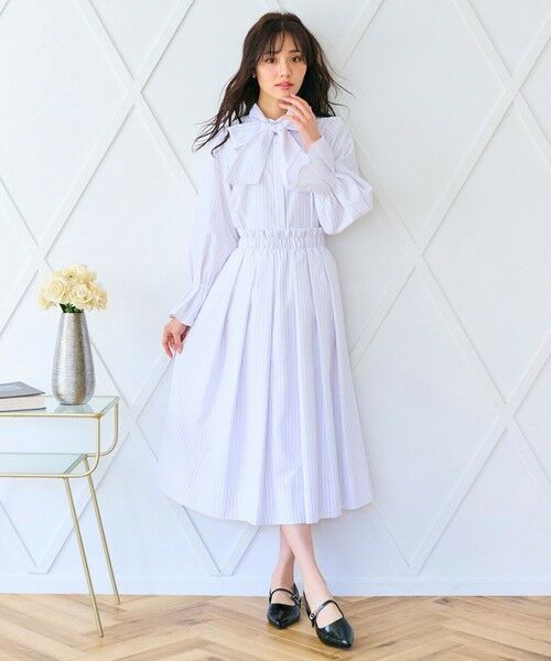 Feroux / フェルゥ ミニ・ひざ丈スカート | 【キレイ見えセットアップ対応】オールタック スカート | 詳細14