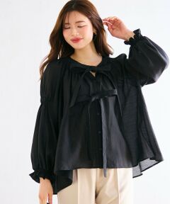 Feroux / フェルゥ シャツ・ブラウス | ダブルリボンシアー ブラウス