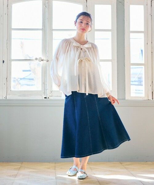 Feroux / フェルゥ シャツ・ブラウス | ダブルリボンシアー ブラウス | 詳細1