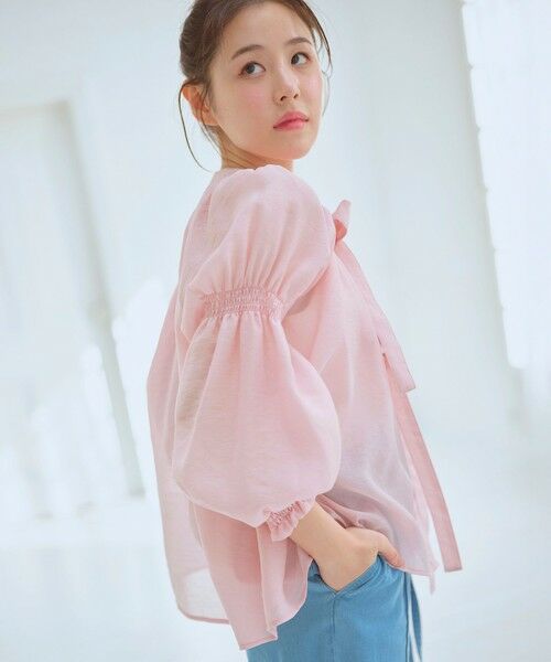 Feroux / フェルゥ シャツ・ブラウス | ダブルリボンシアー ブラウス | 詳細16