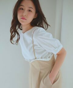 Feroux / フェルゥ カットソー | パフスリーブリボン Tシャツ