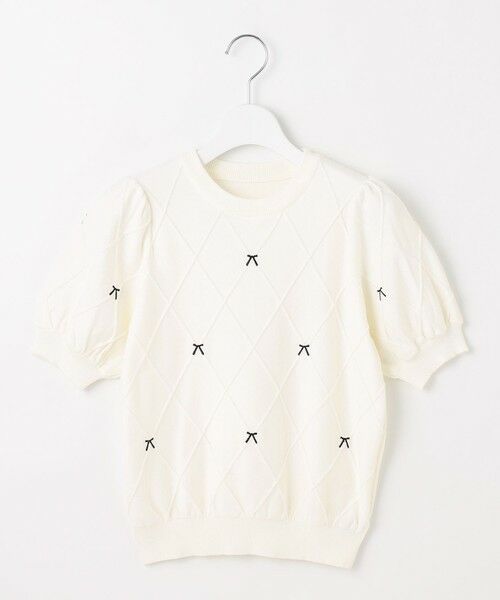 yori ニット　コットン刺繍カラーニット　ヨリ 2025年最新】Yori レディース ニット・セーターの人気アイテム