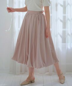 Feroux / フェルゥ ミニ・ひざ丈スカート | チュールレイヤード バルーンスカート