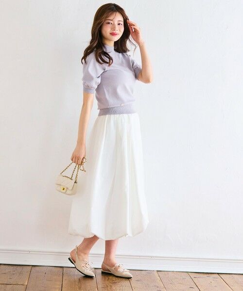 Feroux / フェルゥ ミニ・ひざ丈スカート | チュールレイヤード バルーンスカート | 詳細7