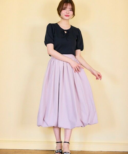 Feroux / フェルゥ ミニ・ひざ丈スカート | チュールレイヤード バルーンスカート | 詳細11