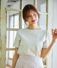 Feroux / フェルゥ カットソー | ワンポイント刺繍Tシャツ