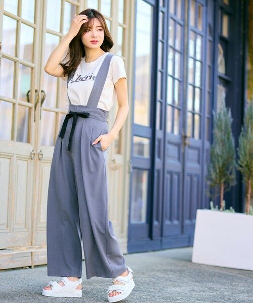 Feroux / フェルゥ カットソー | レタードプリントコンパクト Tシャツ | 詳細1