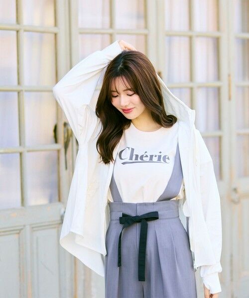 Feroux / フェルゥ カットソー | レタードプリントコンパクト Tシャツ | 詳細2