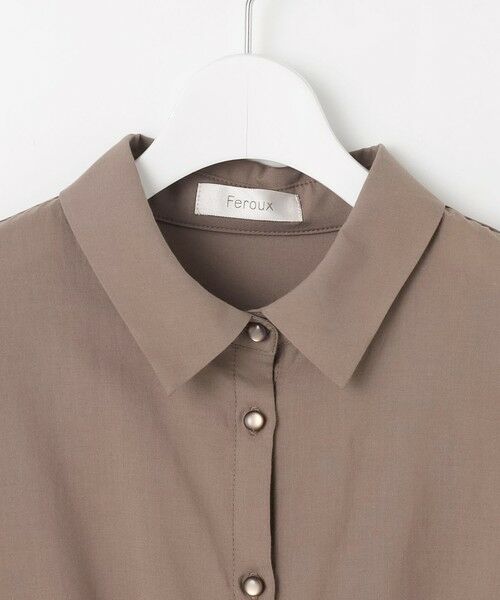 Feroux / フェルゥ ロング・マキシ丈ワンピース | 刺繍入りシャツ ワンピース | 詳細7