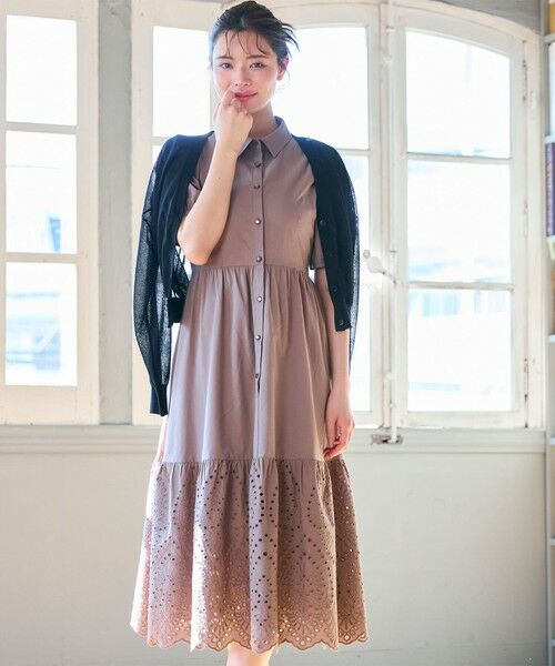 Feroux / フェルゥ ロング・マキシ丈ワンピース | 刺繍入りシャツ ワンピース | 詳細3