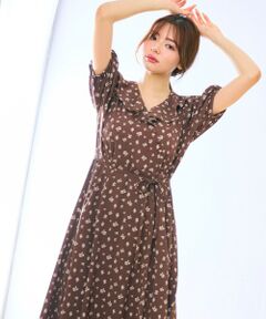 Feroux / フェルゥ ロング・マキシ丈ワンピース | カシュクールデザイン 小花プリントワンピース