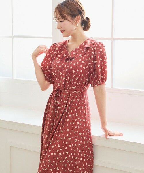 Feroux / フェルゥ ロング・マキシ丈ワンピース | カシュクールデザイン 小花プリントワンピース | 詳細5