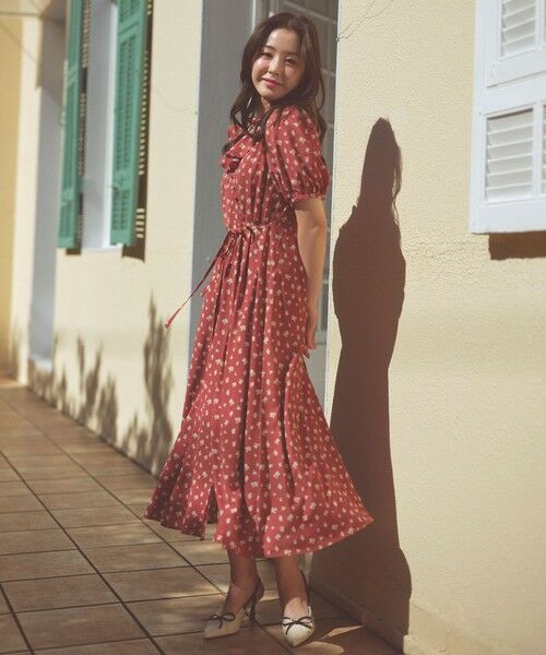 Feroux / フェルゥ ロング・マキシ丈ワンピース | カシュクールデザイン 小花プリントワンピース | 詳細2