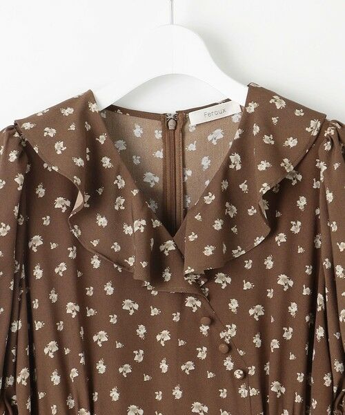 Feroux / フェルゥ ロング・マキシ丈ワンピース | カシュクールデザイン 小花プリントワンピース | 詳細12
