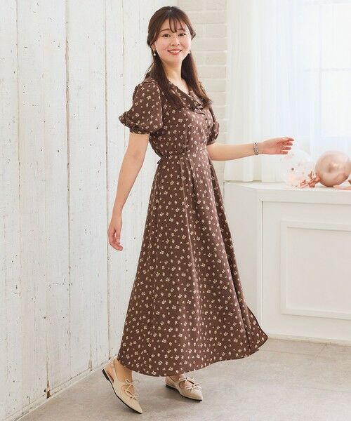 Feroux / フェルゥ ロング・マキシ丈ワンピース | カシュクールデザイン 小花プリントワンピース | 詳細19