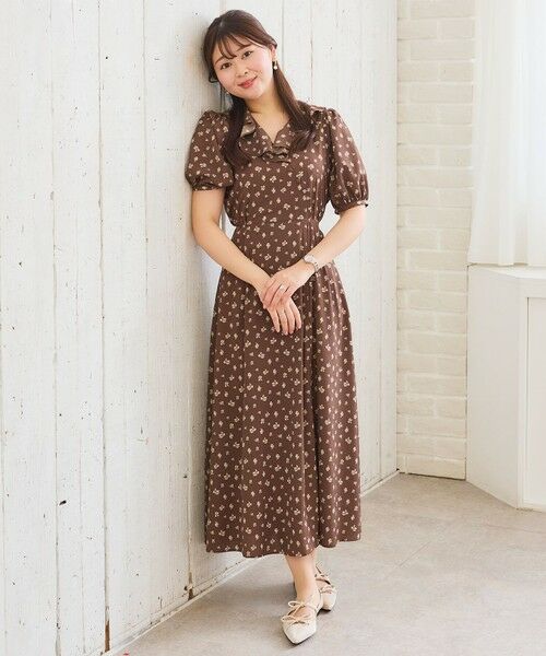 Feroux / フェルゥ ロング・マキシ丈ワンピース | カシュクールデザイン 小花プリントワンピース | 詳細20