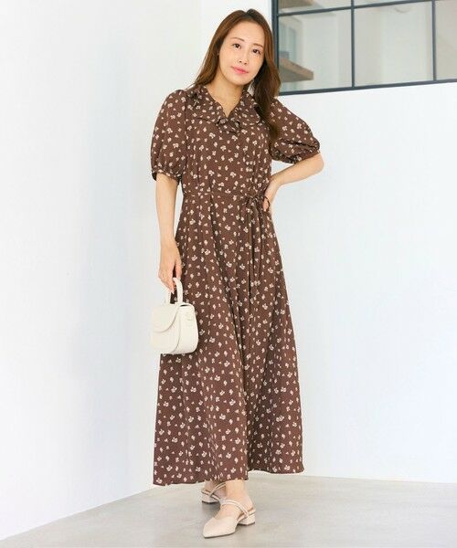 Feroux / フェルゥ ロング・マキシ丈ワンピース | カシュクールデザイン 小花プリントワンピース | 詳細21