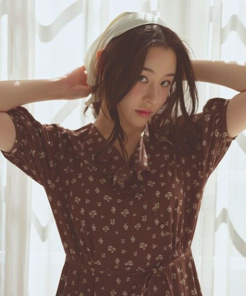 Feroux / フェルゥ ロング・マキシ丈ワンピース | カシュクールデザイン 小花プリントワンピース | 詳細9